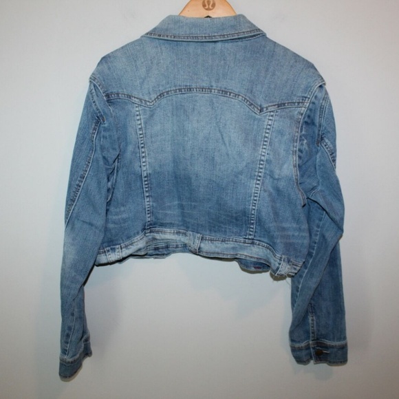 Venezia Crop Jean Jacket Distressed HW7106 - Picture 5 of 5
